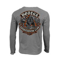 The Charter Sleeve BCC panther badge back print grey